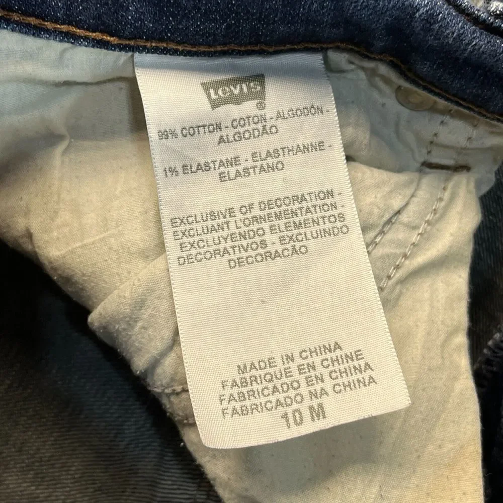 Levis Jeans‎ Women's 10 M 529 Curvy Bootcut Dark Blue Denim Pants Mid Rise